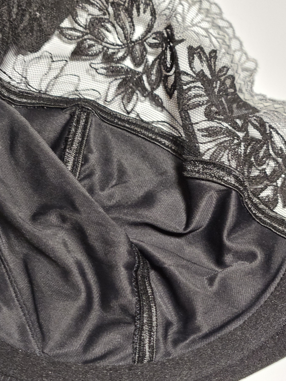 Wacoal Side Support Bra 42DD Black Full Coverage Bra Underwire Lace NWT 855377 - Picture 7 of 16